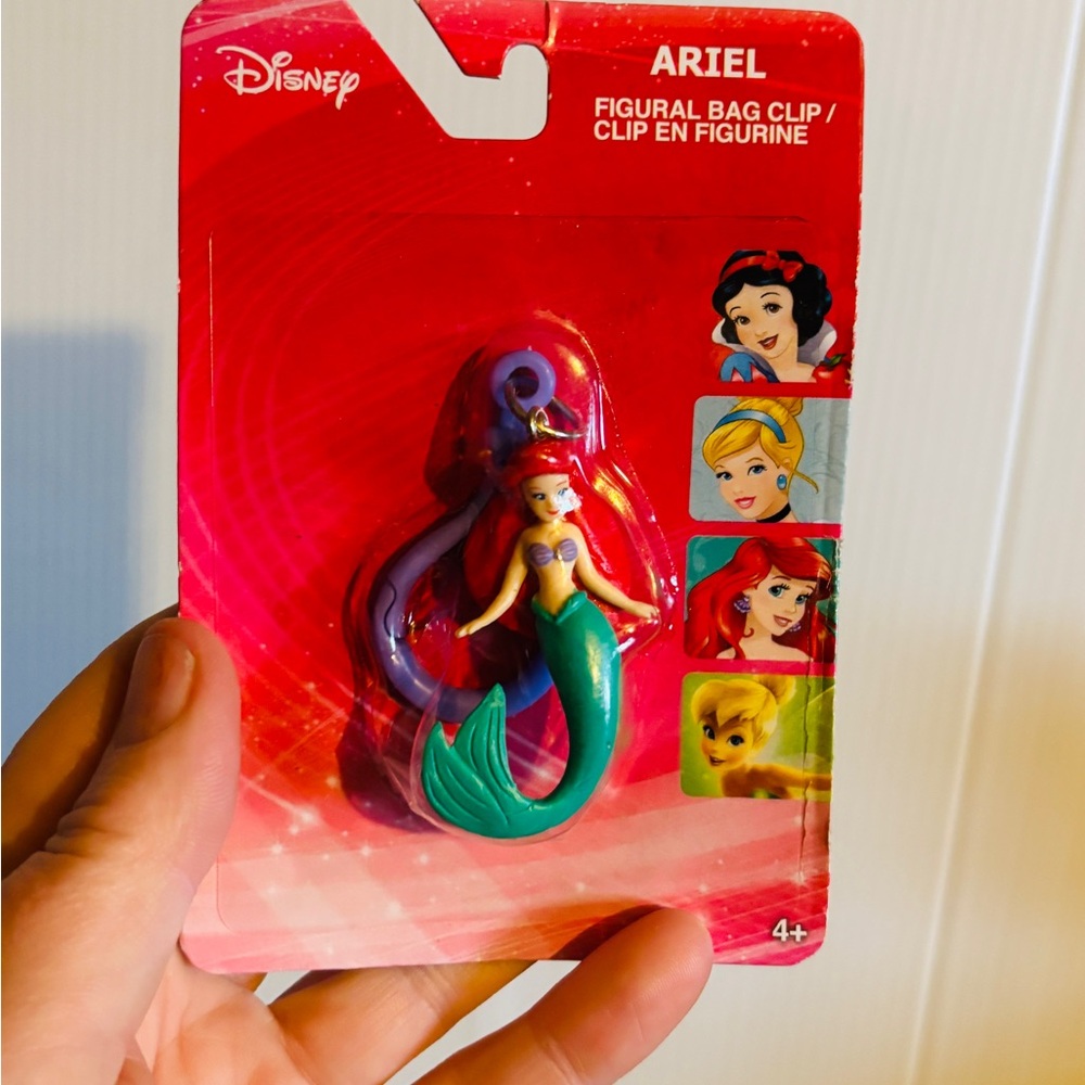 Disney Princess Bag Clip Set with Red and Yellow Accents
